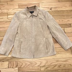 Bernardo Genuine Leather Suede Coat